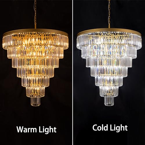 Large Crystal Chandelier for High Ceiling