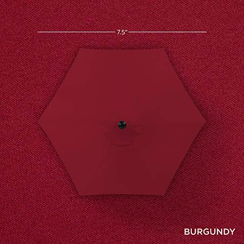 7.5ft Solar Umbrella LED Lighted Patio Umbrella