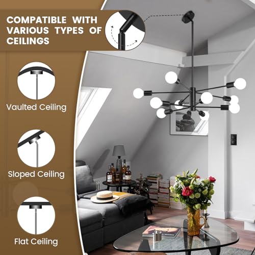 Modern Chandelier Ceiling Light Fixture Sputnik Chandelier 10