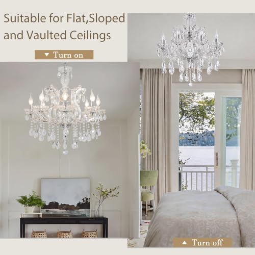 8 Light Maria Theresa Crystal Chandelier