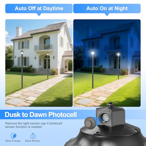4Pack LED Post Top Light 60W (8.66 Inch)