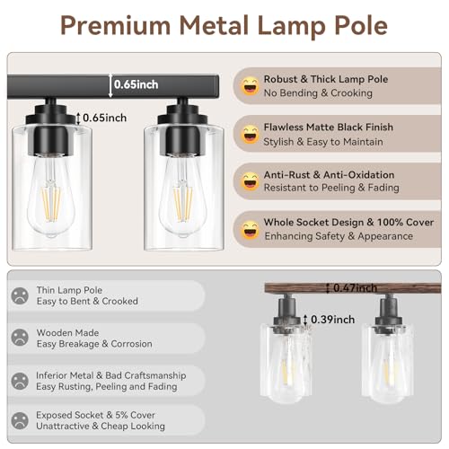 5 Light Bathroom Light Fixtures