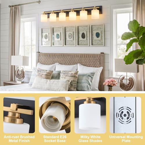 Modern Bathroom Light Fixtures Over Mirror