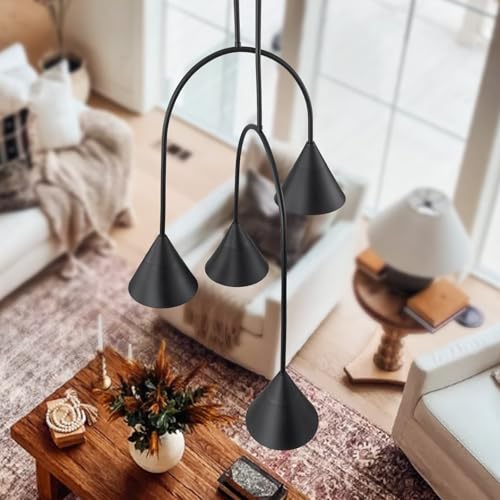 Matte Black Industrial Pendant Light Fixture