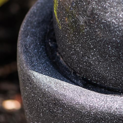 26" Modern Sphere Water Fountain with LED Light