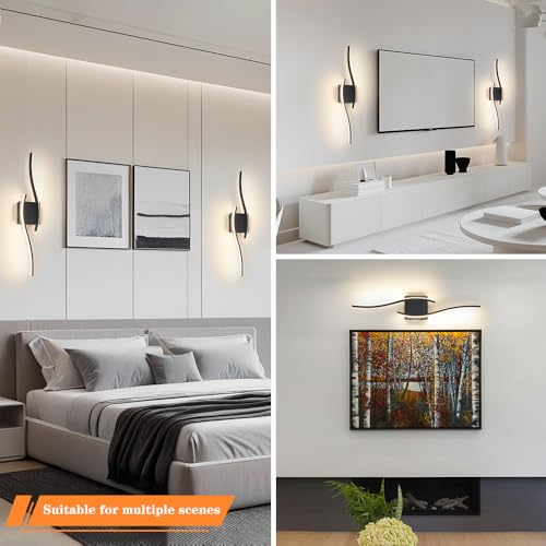 Modern Battery Operated Wall Sconce Set of 2 (2 Count)