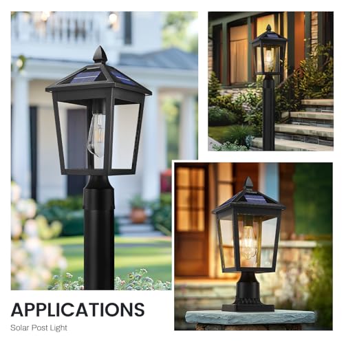 17 Inch Solar Outdoor Post Light