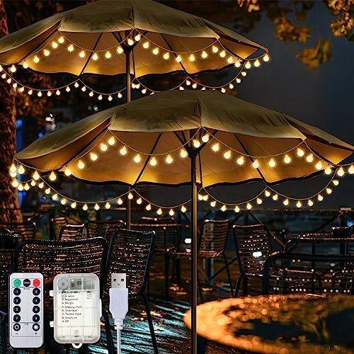 2 Pack 32 FT LED Patio Umbrella Lights (2 Count)