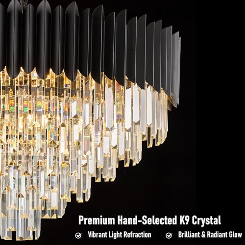 Luxury Crystal Chandelier Black Chandeliers