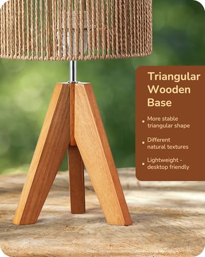 Small Rattan Table Lamp