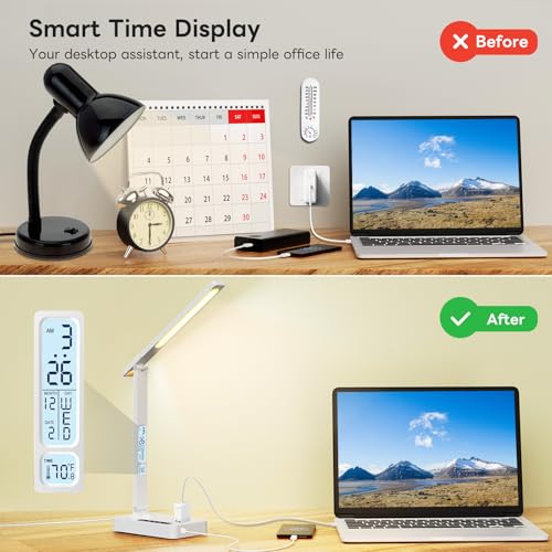 Desk Lamp with USB Charging Port
