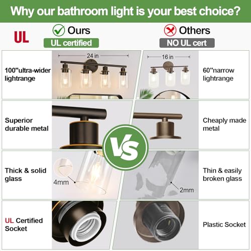 4 Light Bathroom Light Fixtures
