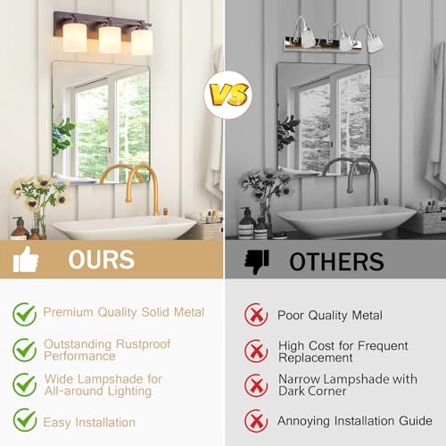 Modern Bathroom Light Fixtures Over Mirror