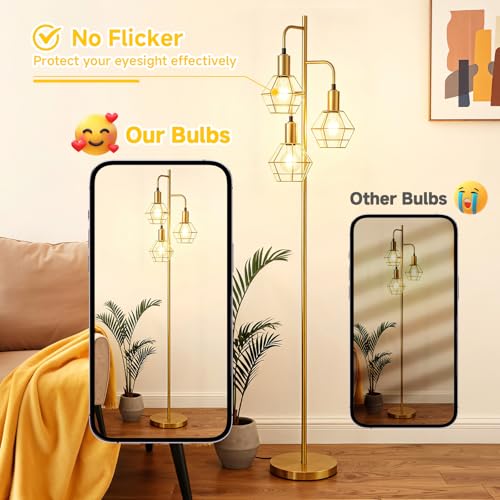 A19 Vintage LED Edison Bulbs Dimmable 60W Equivalent High Brightness (4 Count)
