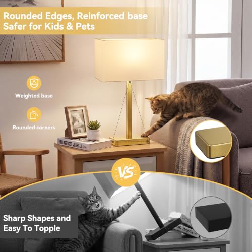 Touch Lamps for Bedroom (2 Count)