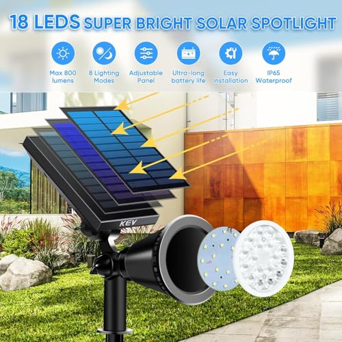 Solar Spot Lights Outdoor (2 Count)