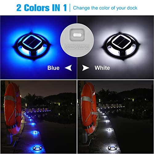 Solar Driveway Lights Dock Deck Lights 16 Pack (16 Count)