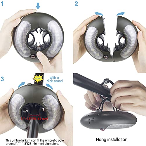 Patio Umbrella Lights Battery Operated