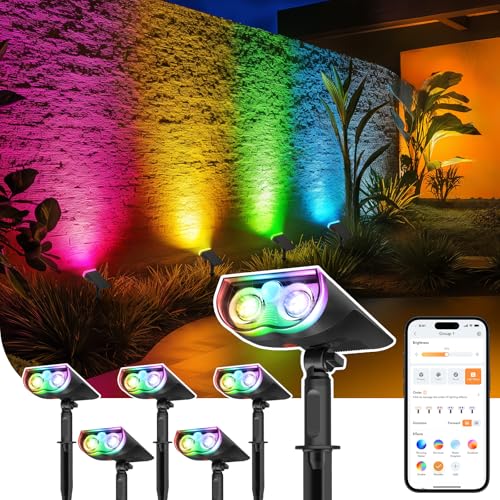 Smart Solar Lights Outdoor SL5 with Motion Sensor (6 Count)