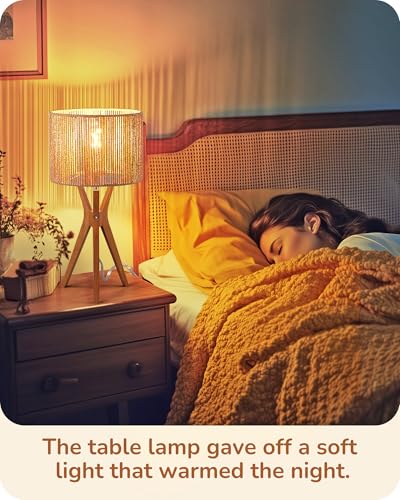 17.5" Rattan Table Lamp