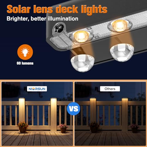 Solar Deck Lights Outdoor 8 Pack (8 Count)