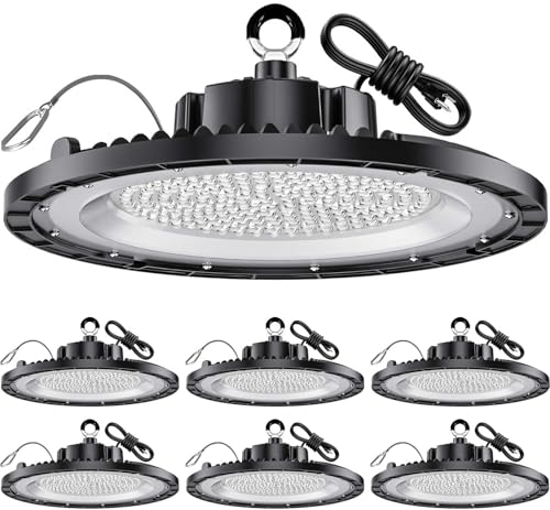 UFO LED High Bay Light 200W 6Pack 5000K 100