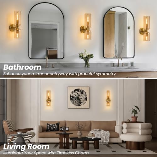 Mid Century Bathroom Wall Sconce (2 Count)