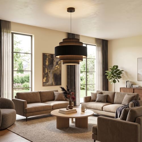 5 Tier Corduroy Pendant Light for Kitchen Island