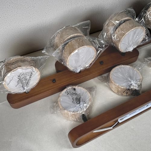 Dark Wood Farmhouse Bathroom Vanity Light Natural Stone Shade (3 Count)
