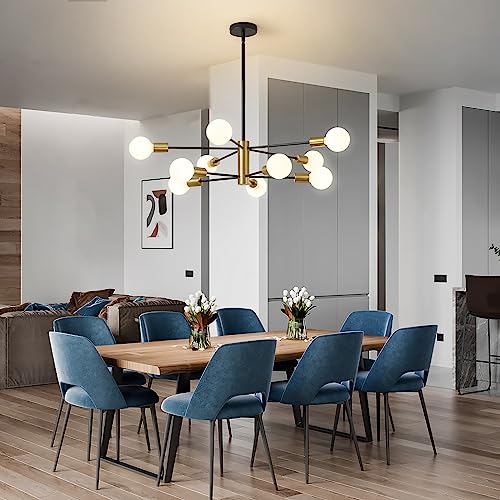 Sputnik Chandeliers Modern Black and Gold Chandeliers 10