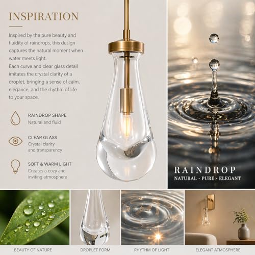 Raindrop Brass Wall Sconces Set of 2 (2 Count)