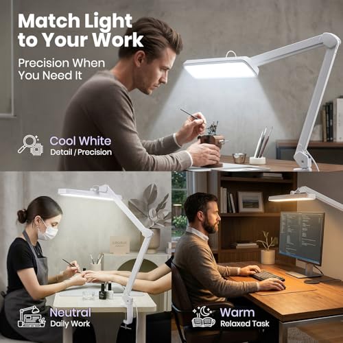 XL 2 500 Lumens 30W LED Task Lamp with Clamp
