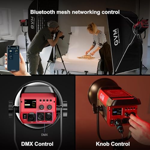 GVM 200W LED Video Light with Softbox