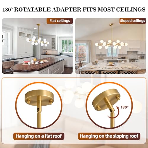 Mid Century Modern Sputnik Chandelier