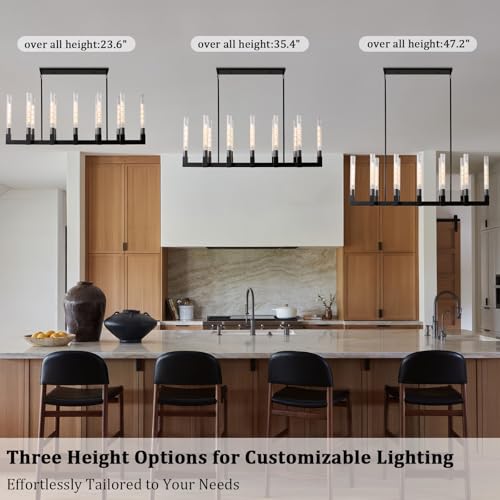 Black Farmhouse Dining Room Chandelier