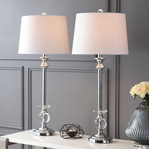 Elizabeth 33" Crystal Metal Table Lamp