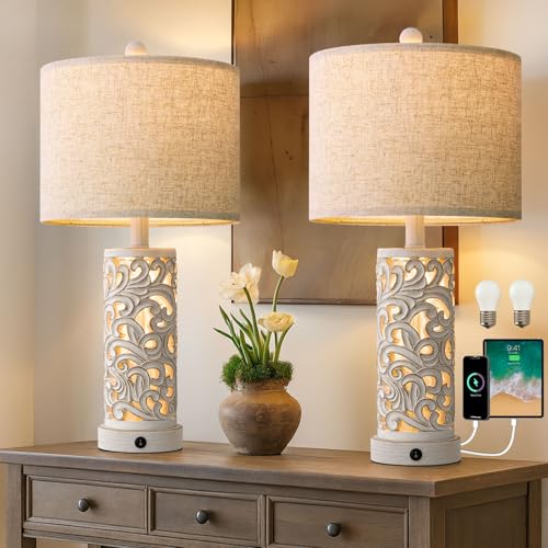 22'' Table Lamp Set of 2 for Living Room (2 Count)