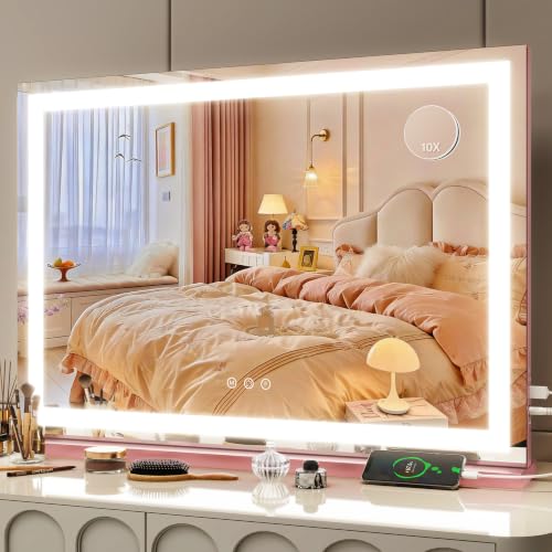 Vanity Mirror with Lights 22''x18'' Makeup Mirror with Lights