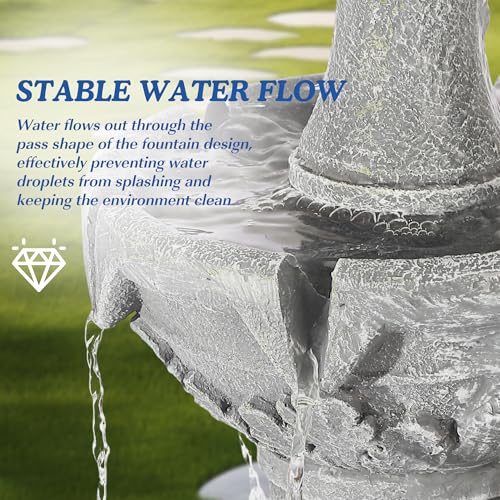 48.4" H Italian Outdoor Water Fountains