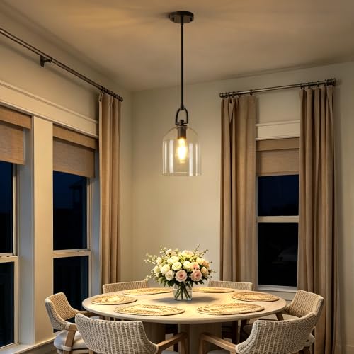 Modern Black Pendant Lights Kitchen Island 2 (2 Count)