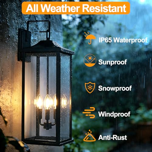 24" Outdoor Wall Light Fixtures (4 Count)