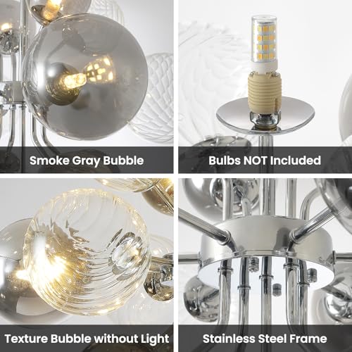 Mid Century Bubble Chandelier 8