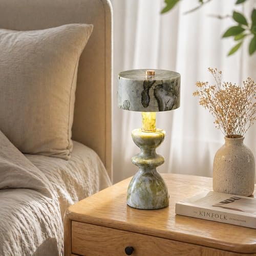 Green Marble Touch Lamp