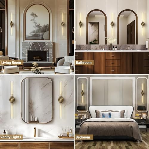 Brass Wall Sconces (2 Count)