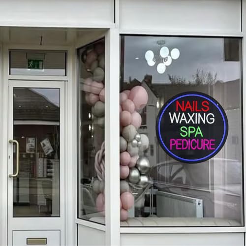Nails Waxing Spa Pedicure Neon Sign