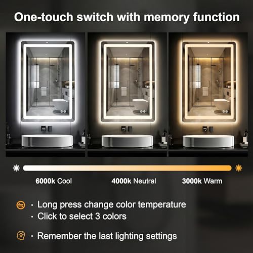 LED Bathroom Mirror with Lights