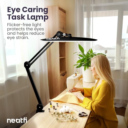 XL 2200 Lumens 20W LED Desk Lamp with Clamp