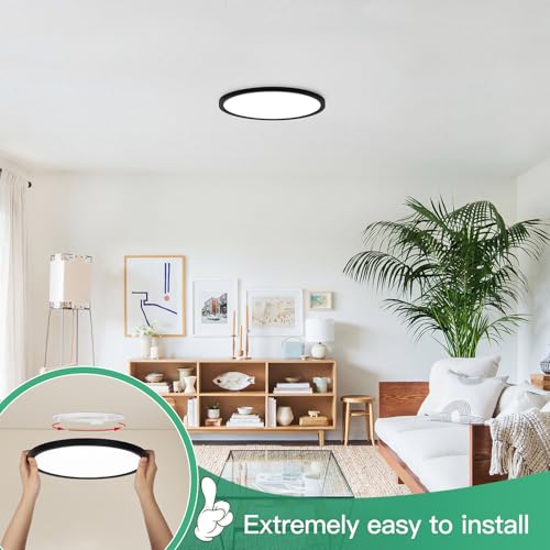 7 Inch LED Flush Mount Ceiling Light Fixture (2 Count)