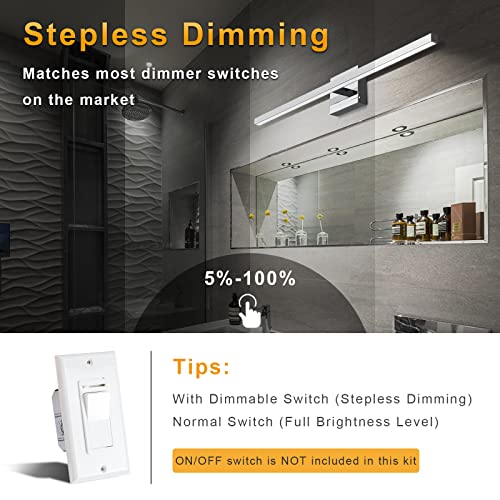 31.5 inch Chrome Bathroom Vanity Light
