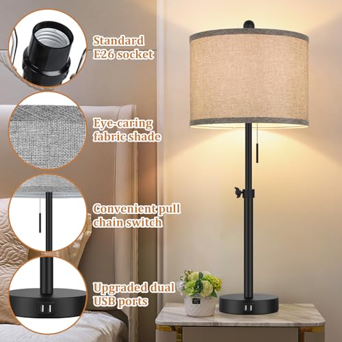Table Lamps for Bedroom Set of 2 (2 Count)